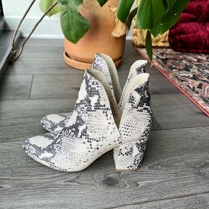Steve Madden Snakeskin Booties